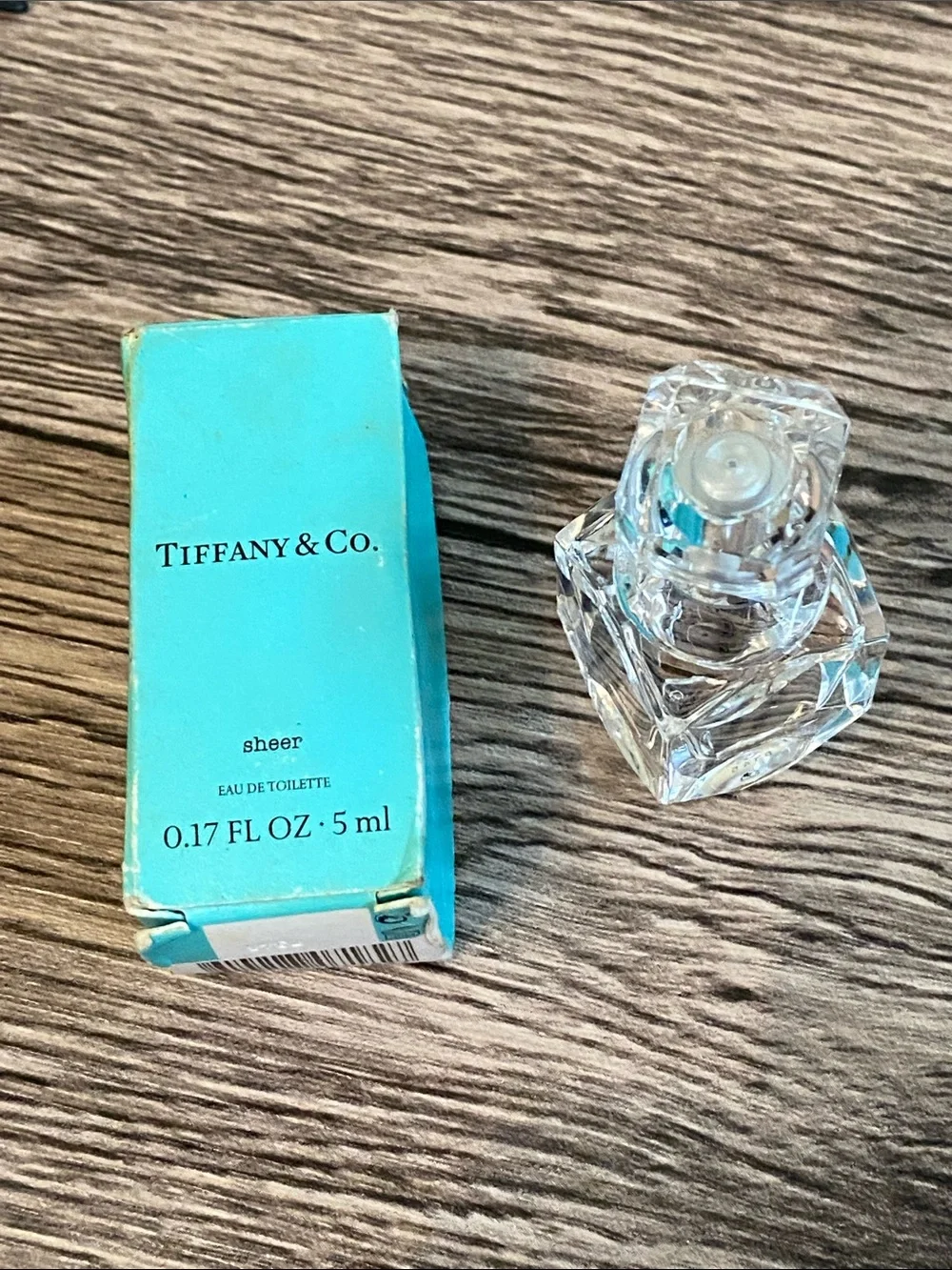 Tiffany & Co. Clear EDT Faceted Bottle with Box